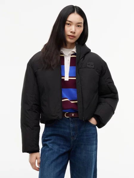Tommy Jeans Zimná bunda čierna
