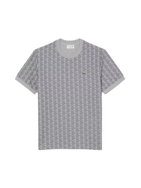 Dzianinowy sweter Lacoste szary