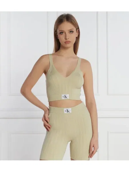 Cropp top din denim Calvin Klein Jeans