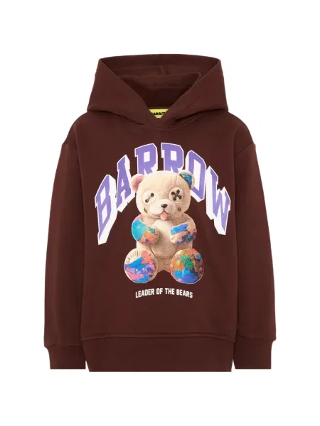 Bluza z kapturem dziecięca Barrow brązowa