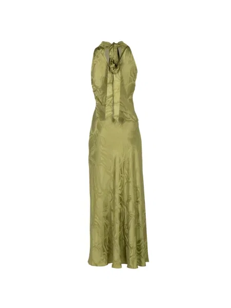 Rochie maxi Tanya Taylor fără mâneci verde