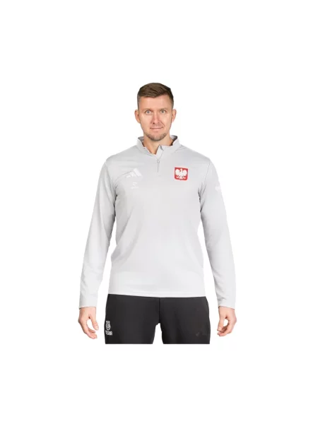 Bluzka z długim rękawem Adidas szara