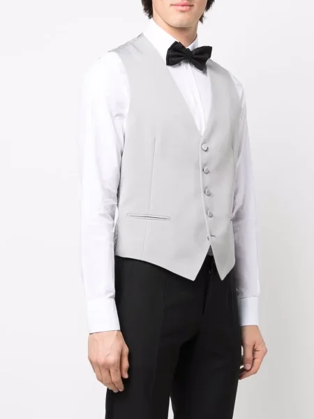 Obleková obleková vesta Tagliatore šedá