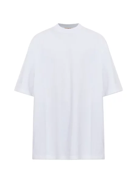 Tricou Marni cu broderie alb