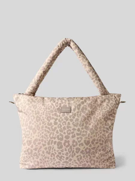 Torebka we wzór na całej powierzchni model Puffy Diaper Bag' Studio Noos beżowa