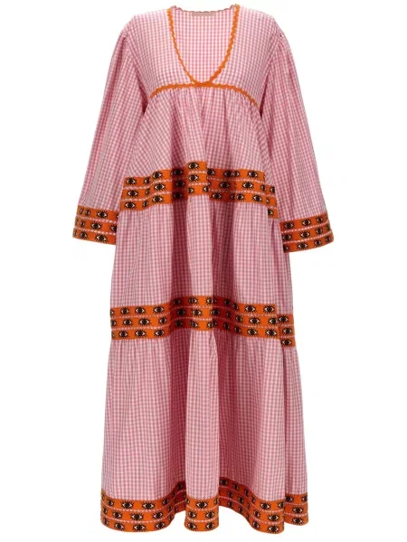 Maksi sukienka maxi Flora Sardalos garniturowa różowa