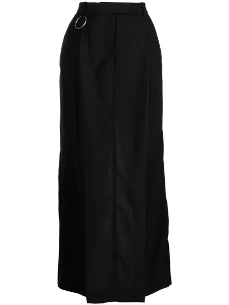 Maksi spódnica plisowana Materiel wełniana czarna