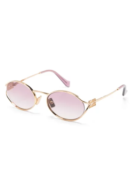 Saulės akiniai Miu Miu Eyewear auksinė