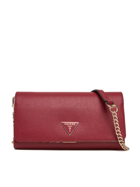Guess Дамска чанта Noelle II Mini Черен червено