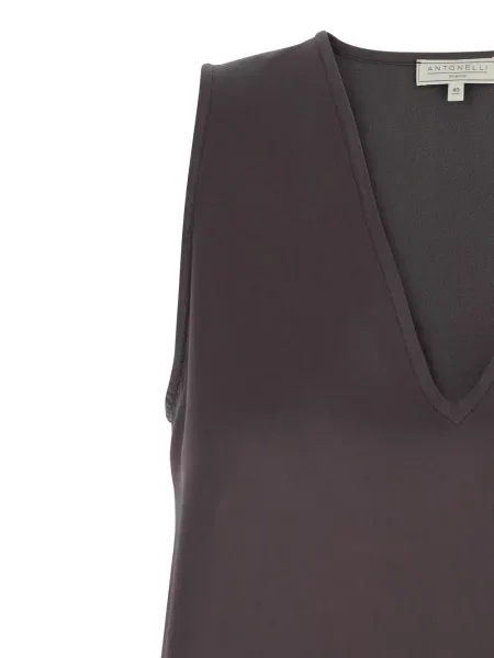 Bluzka Antonelli z dekoltem w serek szara