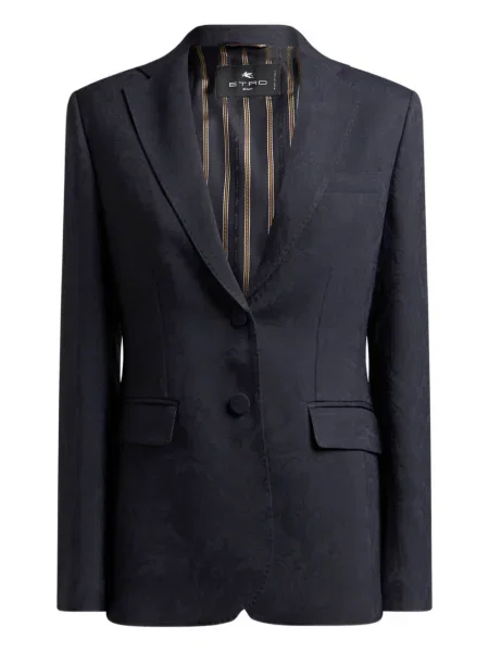 Marynarka Etro z wzorem paisley niebieska