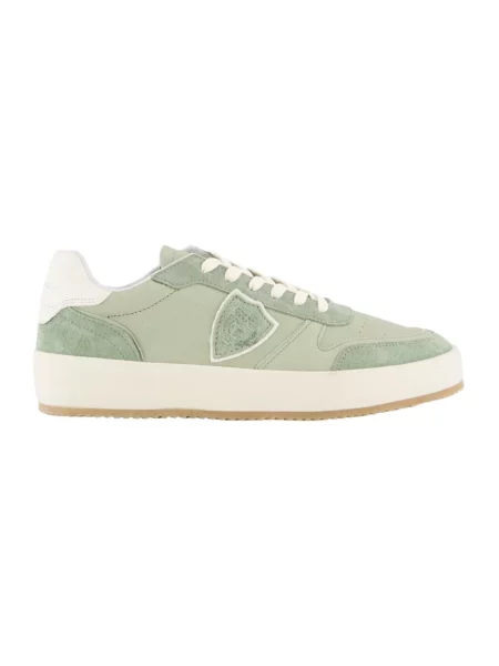 Sneakersy Philippe Model skórzane zielone