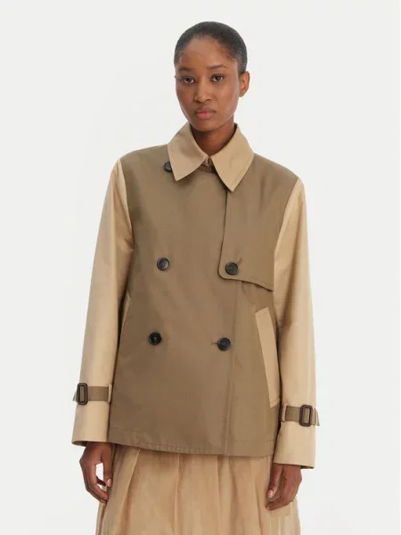 Weekend Max Mara Trenčkot Biglia zelena