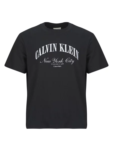 Majica Calvin Klein Jeans s kratkimi rokavi črna