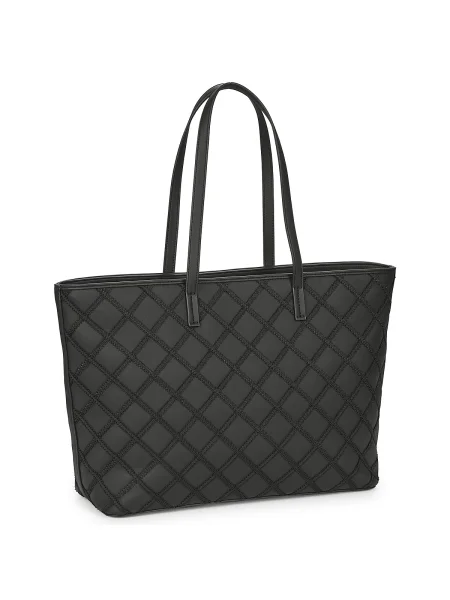Čipkovaná kabelka Love Moschino čierna