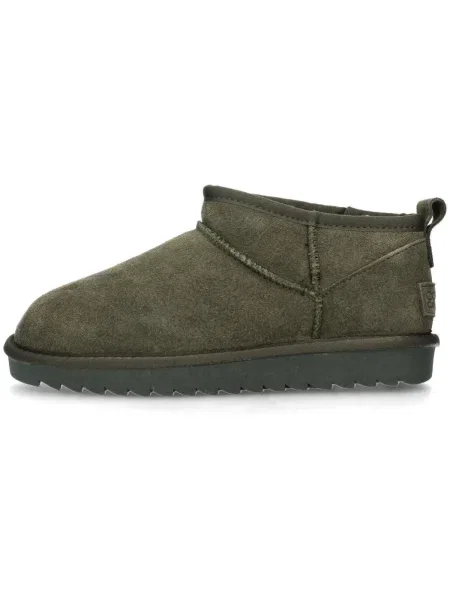 Pantofi Colors Of California din piele de căprioară verde