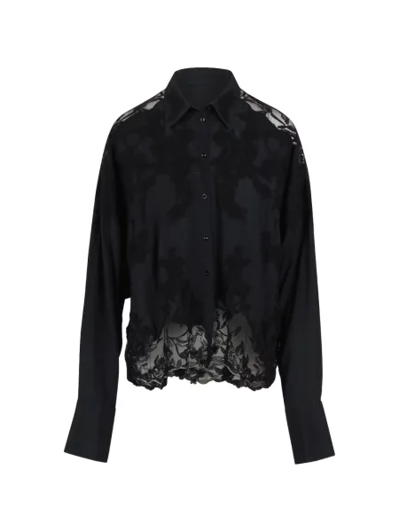 Cămașă Ermanno Scervino din dantelă negru