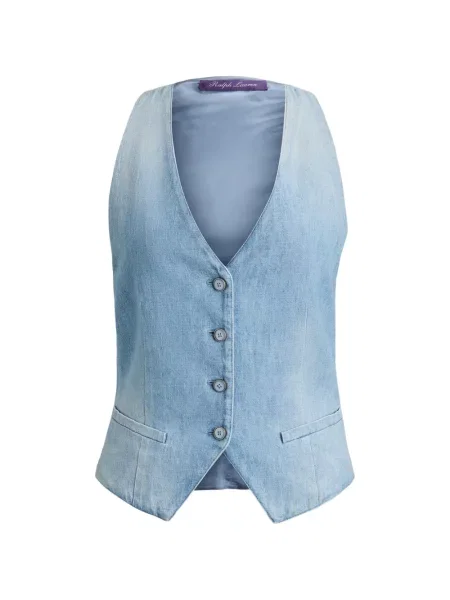 Vestă denim Ralph Lauren Collection albastru