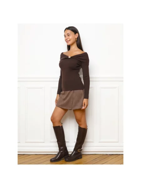 Top La Modeuse maro