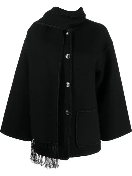 Geacă Toteme cu broderie negru