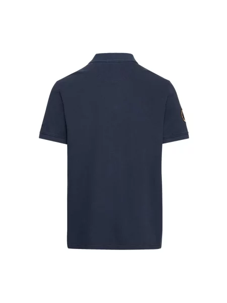 Koszulka polo z wyhaftowanym logo Camel Active niebieskie