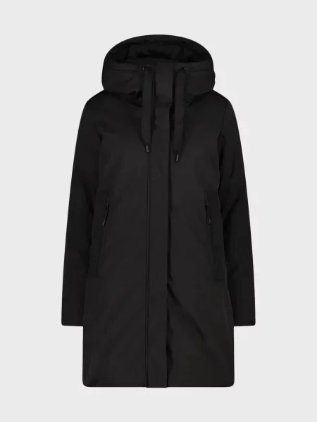 Куртка софтшел Cmp з капюшоном чорна