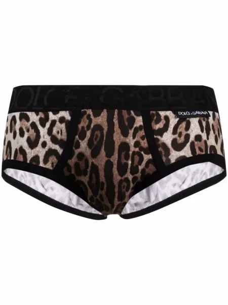 Boxeri Dolce & Gabbana cu imagine cu model leopard