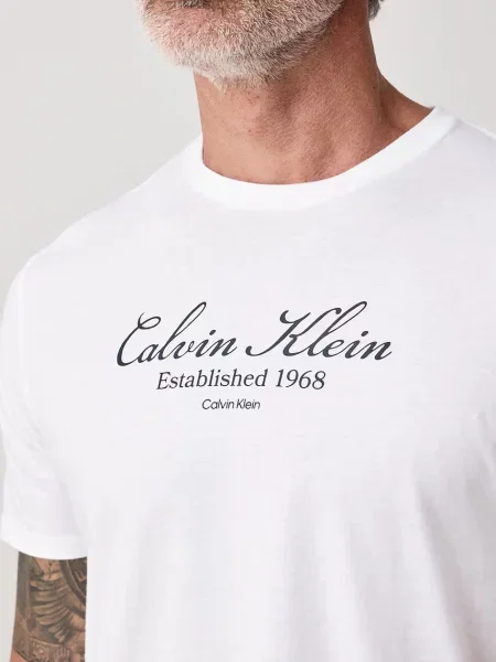 Calvin Klein Jeans тениска мъжка от бяло