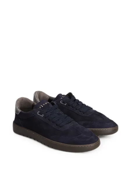 Sneakerși Piumha Studio din piele de căprioară albastru