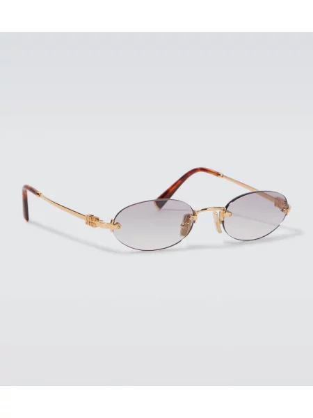 Ochelari de soare Miu Miu auriu