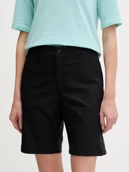 Columbia szorty outdoorowe Leslie Falls gładkie medium waist czarny