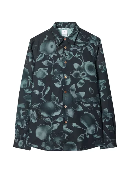 Cămașă Paul Smith cu model floral albastru