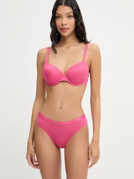BOSS Podprsenka s viskózou UNDERWIRE BRA CI růžová