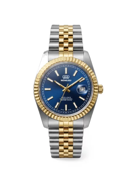 Ceas Richelieu Swiss cu autograf albastru