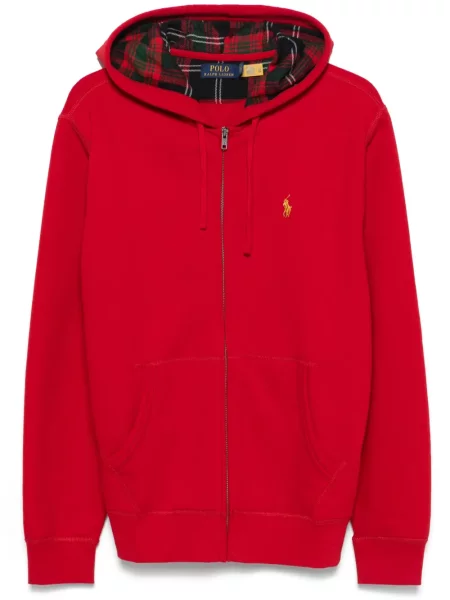 Вълнена карирана шапка Polo Ralph Lauren закърпени черно