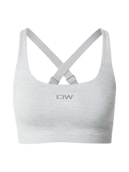 ICANIWILL Sutien sport închis / amestecat gri