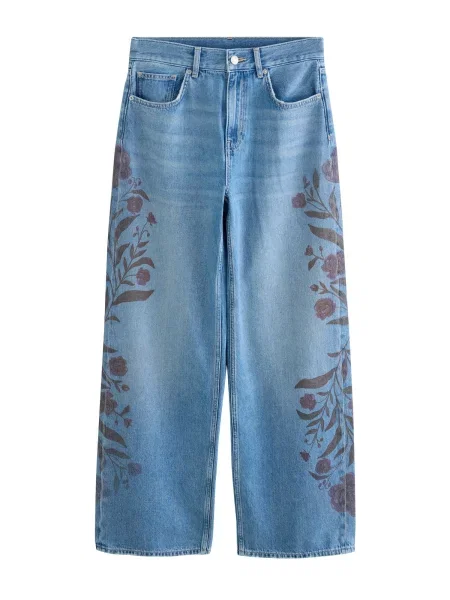 Next Jeans denim / verde mentă albastru