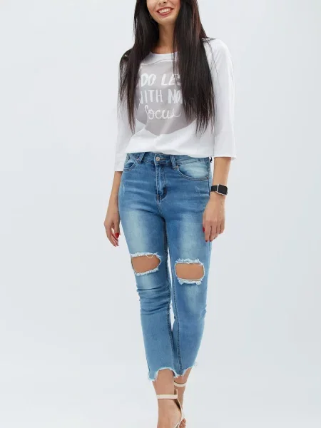 CARICA ­ Скинни джинсы блакитні