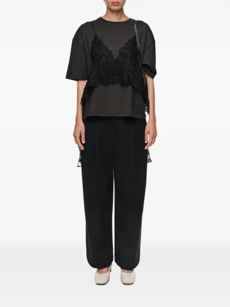 Top Bimba Y Lola din dantelă negru
