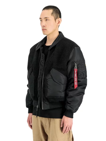 ALPHA INDUSTRIES Geacă de primăvară-toamnă gri negru