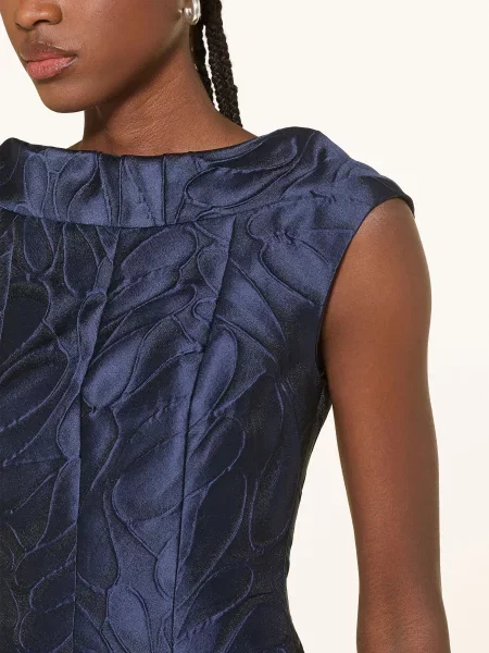 Talbot Runhof Sukienka Koktajlowa Z Żakardu blau