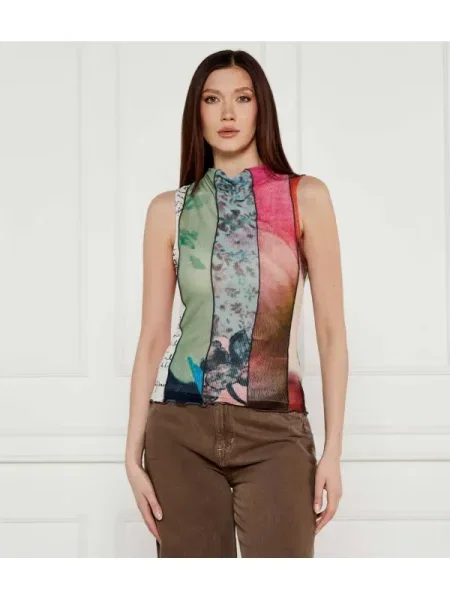 Top Desigual verde