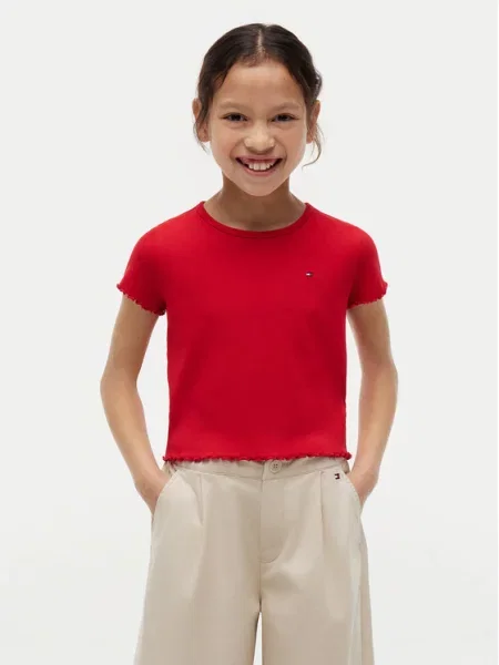 Tommy Hilfiger T-Shirt Essential κόκκινο