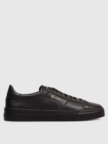 Шкіряні кеди Santoni чорні
