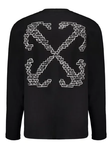 Tricou Off-white lung alb