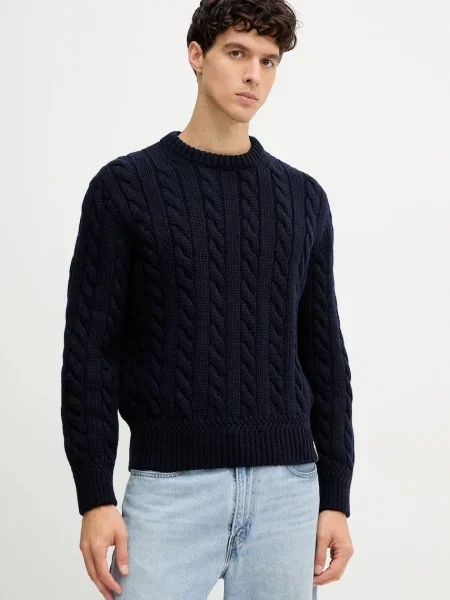 Bally pulover de lână bleumarin călduros