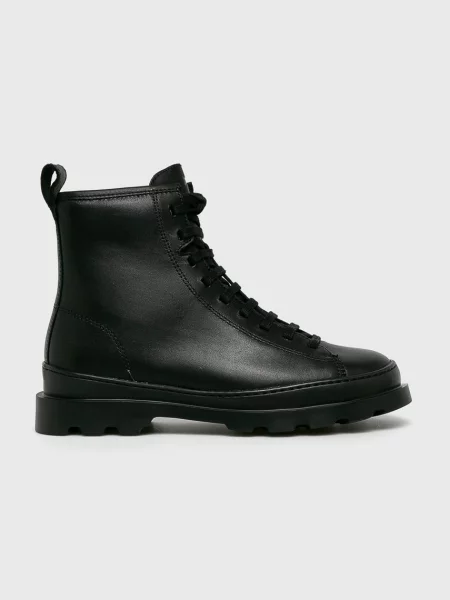 Botine Camper cu șireturi negru