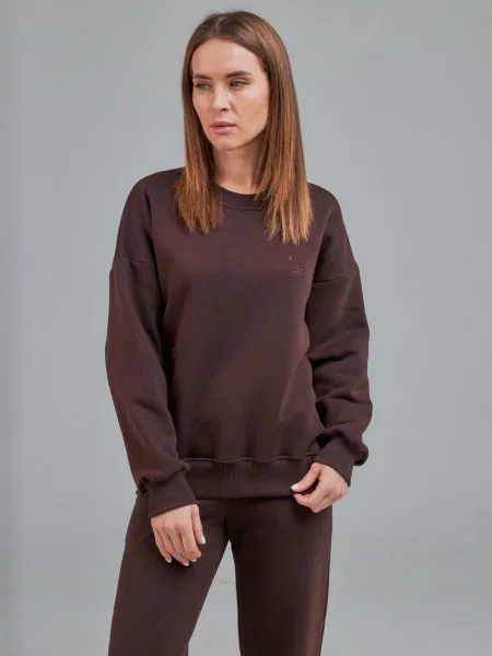 Світшот Umon бавовна/еластан коричневий