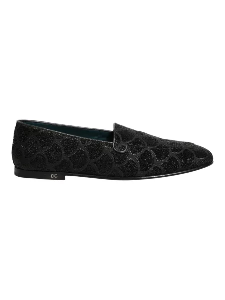 Półbuty Dolce And Gabbana skórzane biznesowe czarne