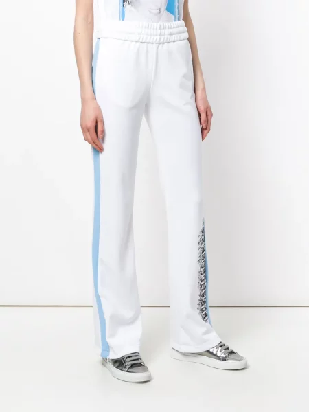 Prugaste trčanje hlače Off-white bijela